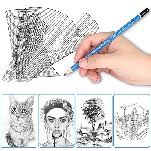ROCOD Profession Sketch Pencils 6B to 4H for Kids and Adults Drawing, Art Graphite Pencil for Artists Beginner Sketching - Image 4
