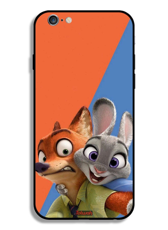 Tolwak جراب حماية من أبل آيفون 6/6s بلس بطبعة أفضل الأصدقاء - Image 2