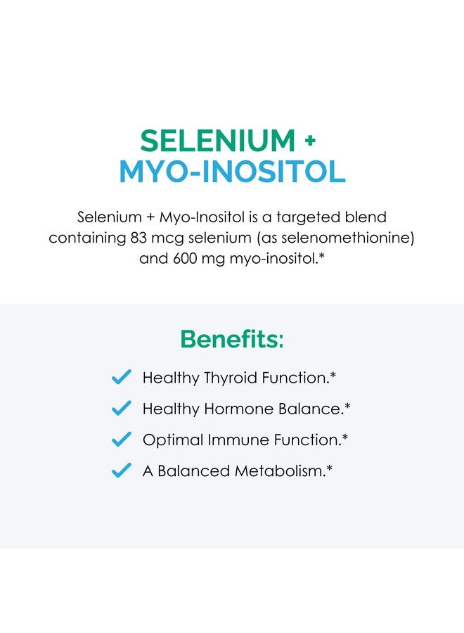 Rootcology Myo-Inositol + Selenium - Comprehensive Blend to Promote Hormone Balance and Immune System Health (60 Capsules) - Image 5