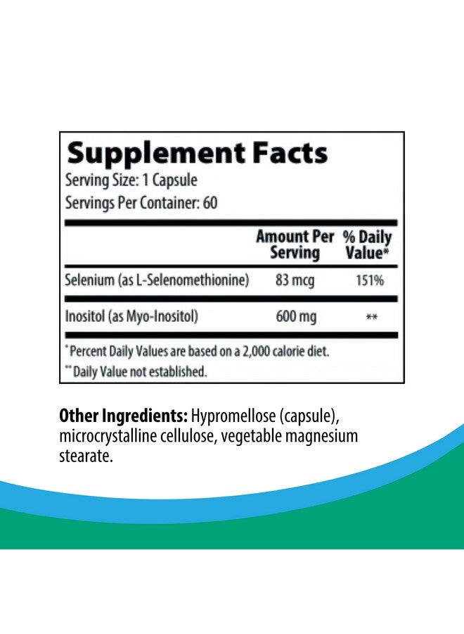 Rootcology Myo-Inositol + Selenium - Comprehensive Blend to Promote Hormone Balance and Immune System Health (60 Capsules) - Image 2