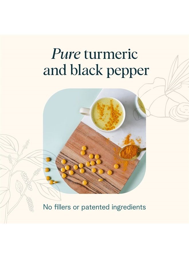 Ora Organic Turmeric Curcumin Supplement with Piperine - Pure Turmeric and Black Pepper Extract for Joint Stress and Cardiovascular Support, No Filler Ingredients - 1 Month Supply, 90 Vegan Tablets - Image 5