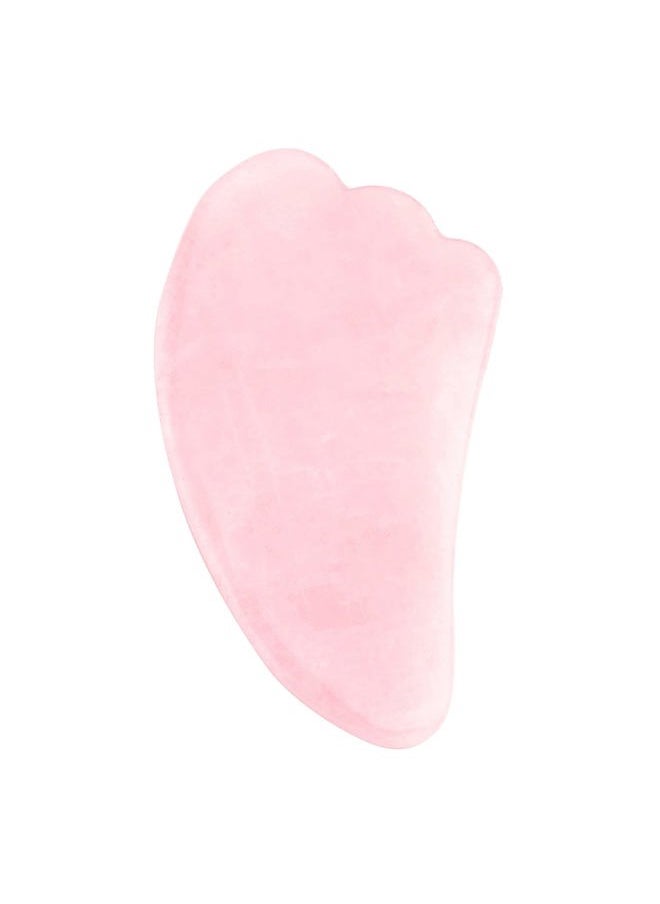 Jovivi Natural Rose Quartz Stone Gua Sha Scraping Massage Tool, Wing-Shape Healing Crystal Guasha Board Facial Massager Traditional Scraper Tool  - Image 1