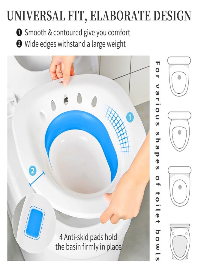 Fabulas Sitz Bath For Toilet Seat Hemorrhoid Postpartum Care - Multicolor - Image 3