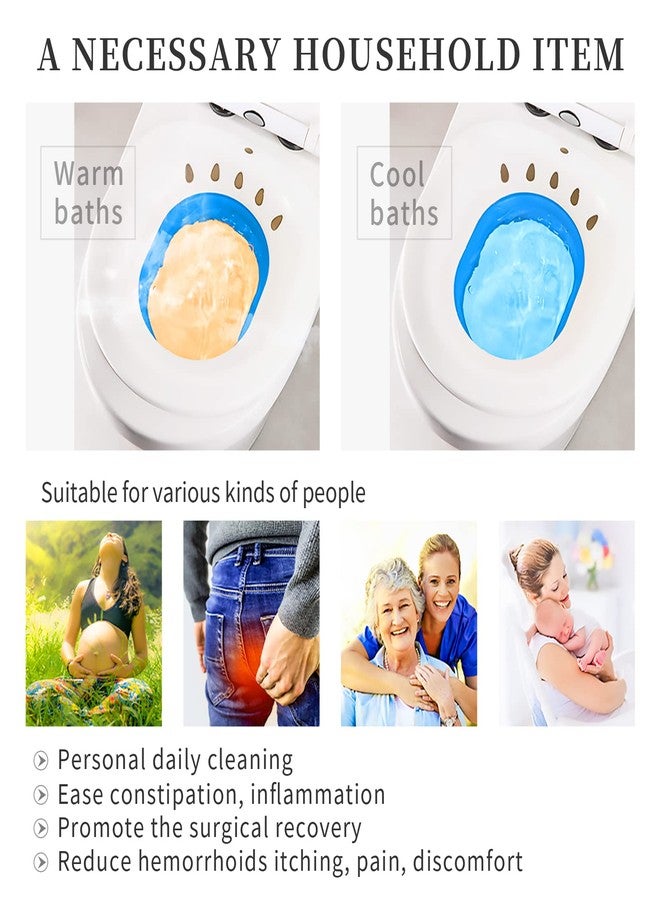 Fabulas Sitz Bath For Toilet Seat Hemorrhoid Postpartum Care - Multicolor - Image 2