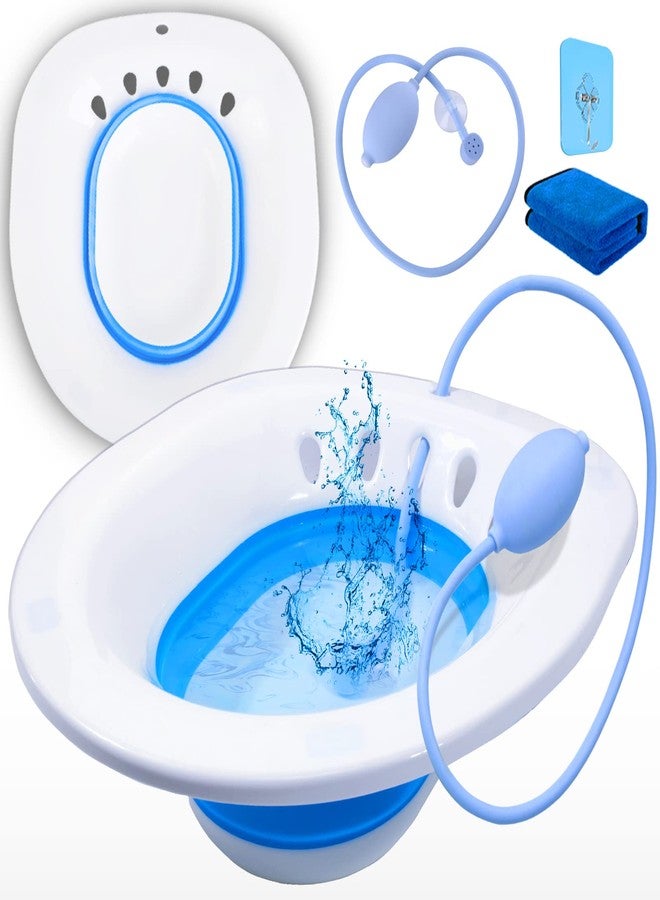 Fabulas Sitz Bath For Toilet Seat Hemorrhoid Postpartum Care - Multicolor - Image 1