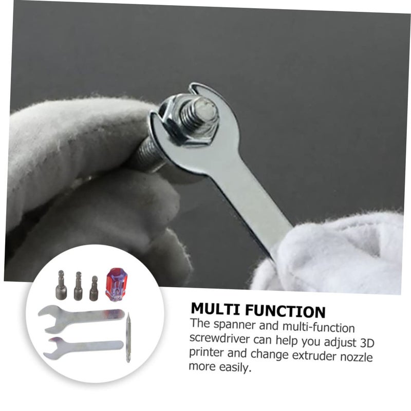 Alipis 3D Printer Nozzle Installation Removal Tool Set Wrench Screwdriver Maintenance Kit - Image 5