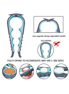 GUSGU 5 Pack Jar Opener Bottle Opener, 5 in 1 Bottle Opener and 4 in 1 Can Opener Kit with Silicone Jar Gripper Pad and Corkscrew Wine Opener, Multi Can Openers for Seniors  - Image 3