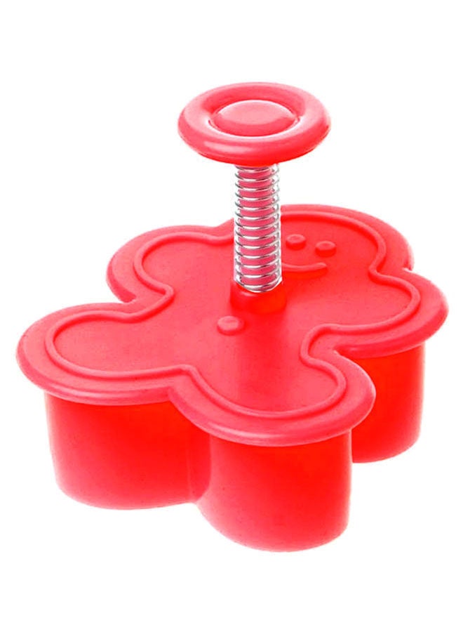 NIBEMINENT 4-Piece Cake Baking Mould Red 4.5 x 4.5centimeter  - Image 3