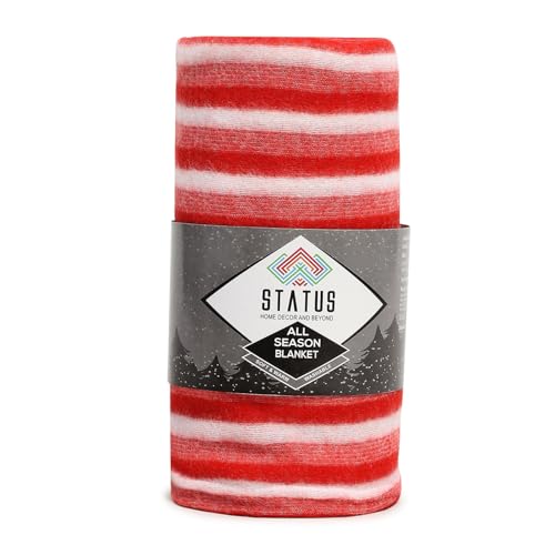 Status Contract All Season Multipurpose Single Bed Polar Fleece Blanket/Summer AC Blanket (Red) - Image 5