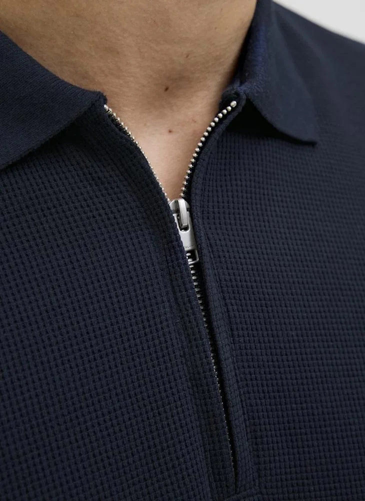 JACK & JONES  Essential Half Zip Polo for Men | Best Price UAE