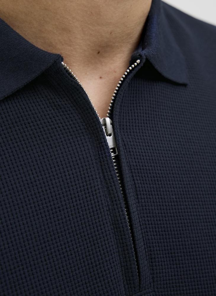 JACK & JONES Essential Half Zip Polo - Image 3