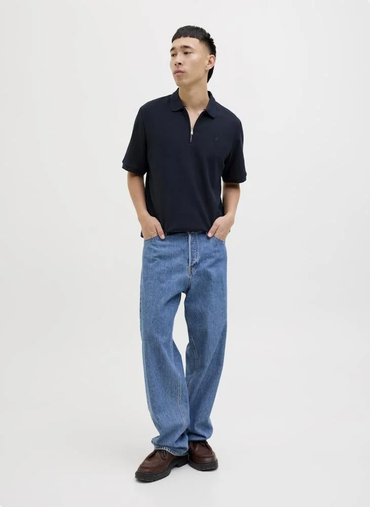 JACK & JONES  Essential Half Zip Polo for Men | Best Price UAE