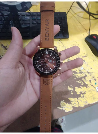 BENYAR BENYAR Watch for Men Analog Quartz Chronograph Waterproof Luminous Designer Mens Wrist Watches Business Work Sport Casual Dress Watch with Silicone Strap Elegant Gifts for Men