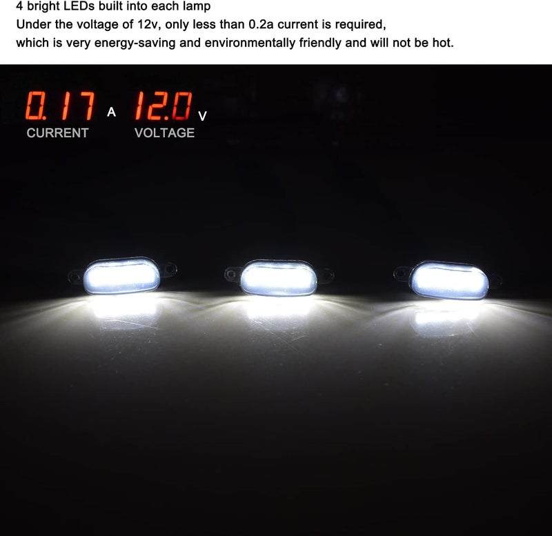 Boigoo Front Grille Lights Compatible for Dodge Ram 1500 2013-2018 & Ford F-150 Raptor 2004-2019 Grid Grilles, Cars Grid Decorative LED (White - Smoked Lens) - Image 3