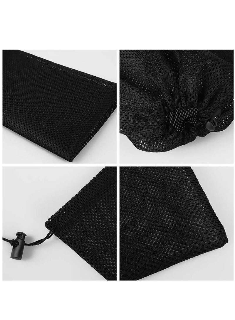 SOLARAE Pond Mesh Pump Filter Bag with Drawstring - Ideal for Pond Biofilters, Aquarium Filtration, and Outdoor Swimming Pools - Durable Black Media Bag for Efficient Filtration - Image 3