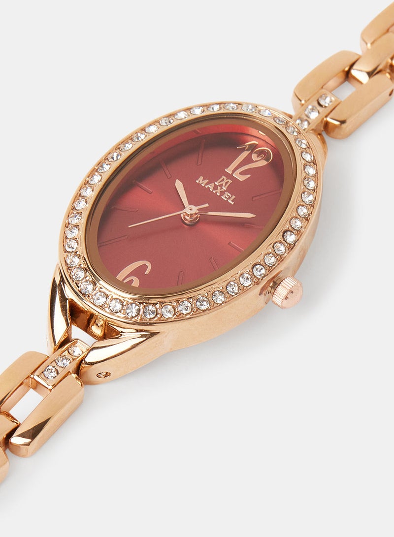 Maxel Women's Embellished Wrist Watch MX61 - Image 2