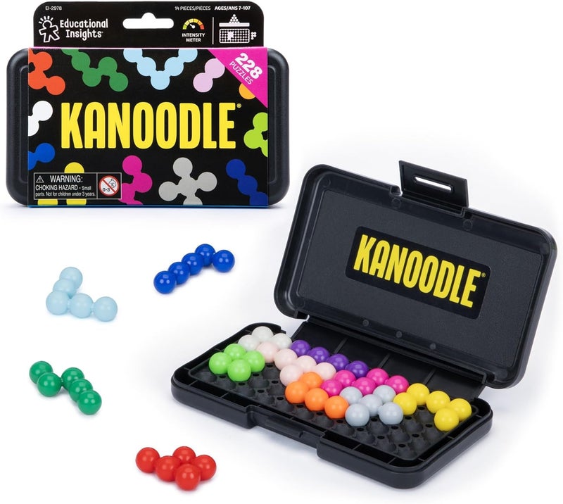 إديوكيشنال إنسايتس لعبة ألغاز ثلاثية الأبعاد من Educational Insights Kanoodle، هدية مثالية للأطفال والمراهقين والبالغين، تضم 200 تحدي، للأعمار من 7 سنوات فما فوق، متعددة الألوان - Image 1