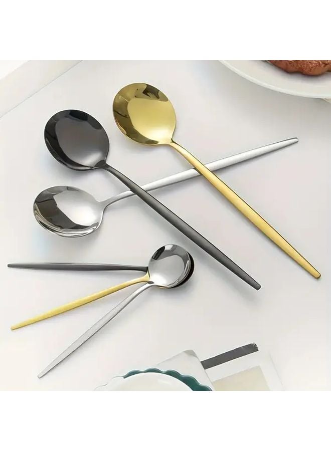 Golden Stainless Steel Cutlery Set 60 Pcs Mirror Finish Knives Forks Spoons Dishwasher Safe - Image 5