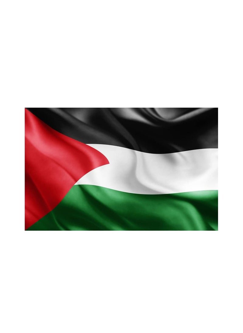 Romario AFC 2019 PALESTINE FLAG Vivid Color & UV Fade Resistant, Lightweight, Show support at sporting events size 96X64cm  - Image 2