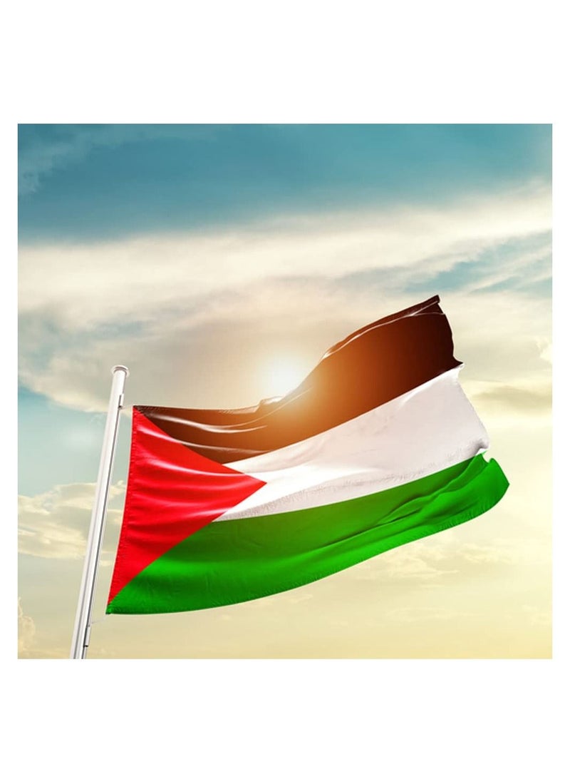 Romario AFC 2019 PALESTINE FLAG Vivid Color & UV Fade Resistant, Lightweight, Show support at sporting events size 96X64cm  - Image 5