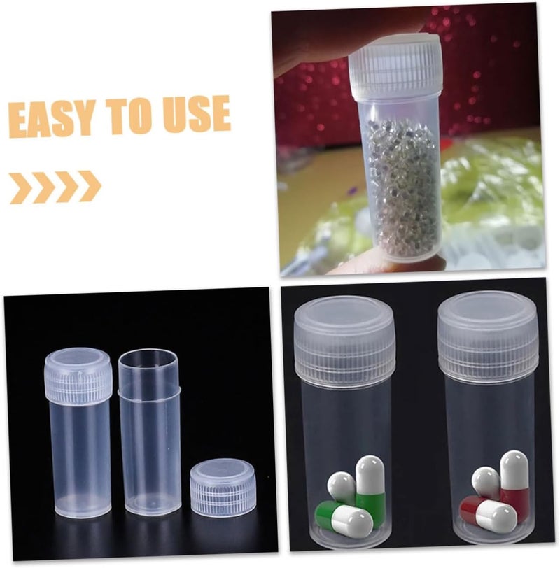 ULTECHNOVO 50pcs Small Sample Bottles Lab Test Tubes Caps Leakproof Refillable Travel Bottles - Image 4