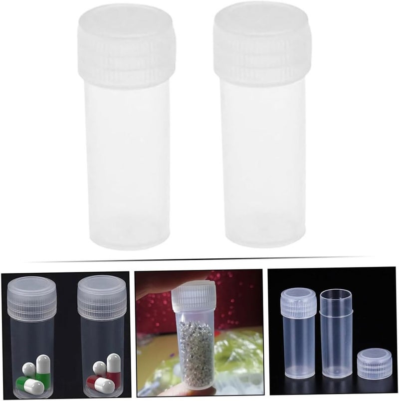 ULTECHNOVO 50pcs Small Sample Bottles Lab Test Tubes Caps Leakproof Refillable Travel Bottles - Image 3