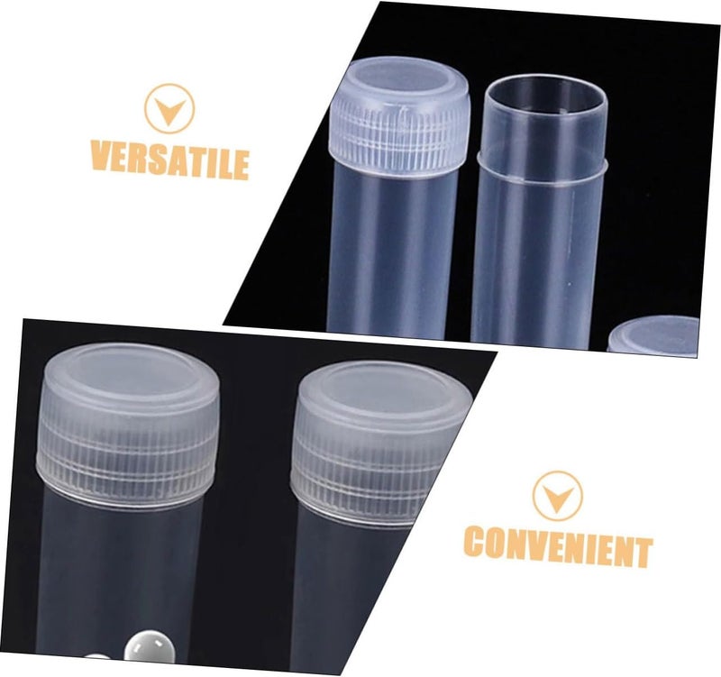 ULTECHNOVO 50pcs Small Sample Bottles Lab Test Tubes Caps Leakproof Refillable Travel Bottles - Image 5