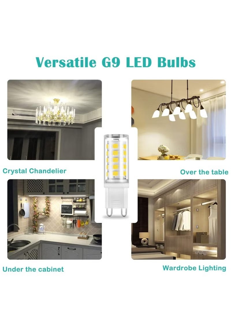 G9 LED Light Bulb for Chandelier with No Flicker Non-dimmable 5-Pack - Image 4