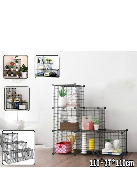 6-Cube Wire Storage Cubes - Versatile and Customizable Organizer