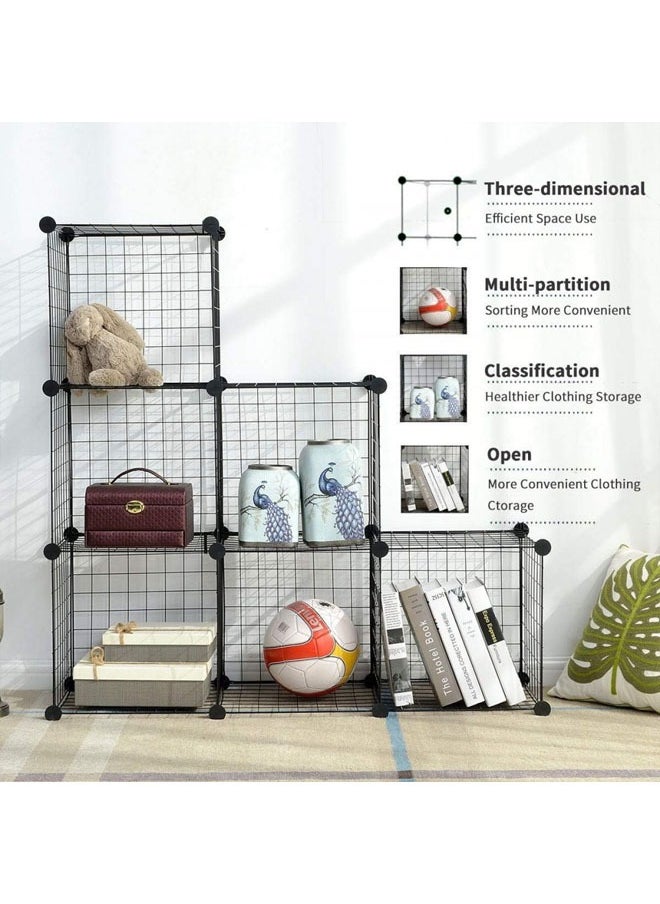 Generic 6-Cube Wire Storage Cubes - Versatile and Customizable Organizer  - Image 3