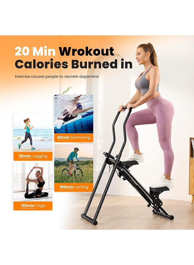 XiuWoo Vertical Climber, Pro Stair Stepper for Full-Body Workout, Compact & Foldable Cardio Exercise Stair Climber with Extended Step Range, Improved & Adjustable Handlebar & Pedals. - Image 3