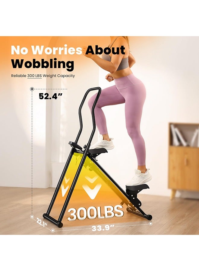 XiuWoo Vertical Climber, Pro Stair Stepper for Full-Body Workout, Compact & Foldable Cardio Exercise Stair Climber with Extended Step Range, Improved & Adjustable Handlebar & Pedals. - Image 5