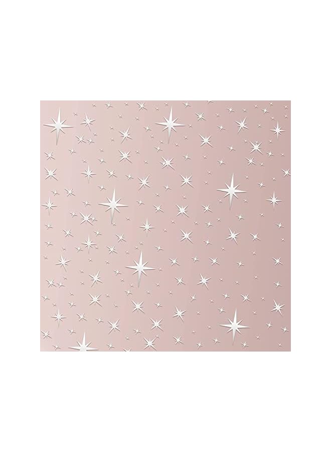 Zaboon Pieces Removable Mirror Wall Stickers 3D Acrylic Mirror Setting Wall Sticker Decal For Home Living Room Bedroom Decor (Silver, Star Style) - Image 2