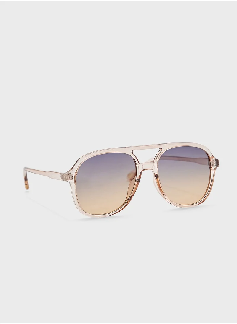 ELLA Oversized Retro Aviators