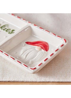 Home Box Blovec Christmas Ceramic Tray 33.5 x 3.2 x 12 cm  - Image 4