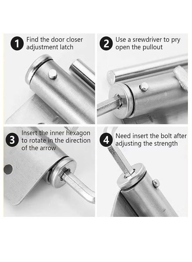 Automatic Door Closer, Safety Auto Door Closer with Adjustable Closing Speed, Smooth and Quiet Door Closer for Home Use - Image 2