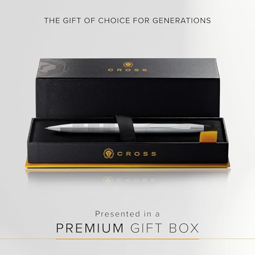 Cross Classic Century Refillable Pencil Presented in a Luxury Gift Box - Medium Point, Black Ink, Satin Chrome - Image 5
