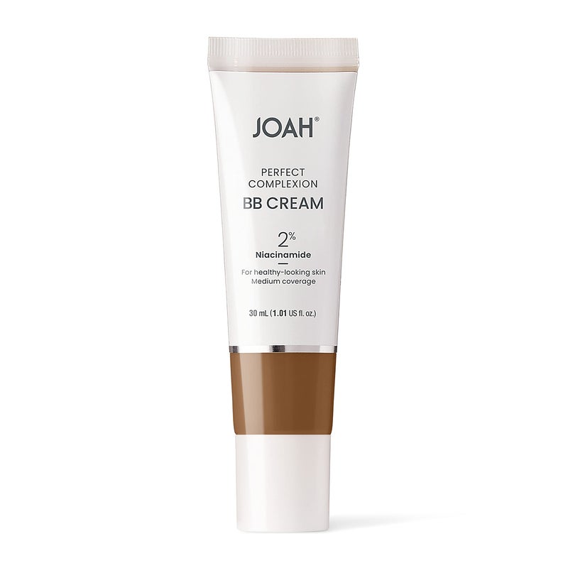 JOAH Beauty Perfect Complexion BB Cream with Hyaluronic Acid and Niaciminade,Korean Makeup with Medium Buildable Coverage,Evens Skin Tone,Lightweight,Semi Matte Finish Deep with Neutral Undertones - Image 2