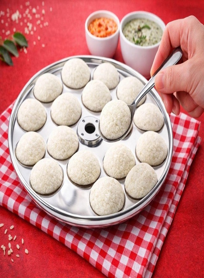 AadiVeer Stainless Steel Mini Idli Plate 18 Cavities | Mini Idli Maker | Fits All Idli Cookers & Idli Makers | Small Idli Maker Dia 19.5 cm - Image 4