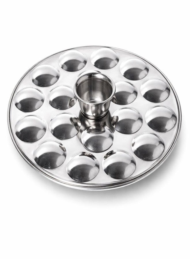AadiVeer Stainless Steel Mini Idli Plate 18 Cavities | Mini Idli Maker | Fits All Idli Cookers & Idli Makers | Small Idli Maker Dia 19.5 cm - Image 2