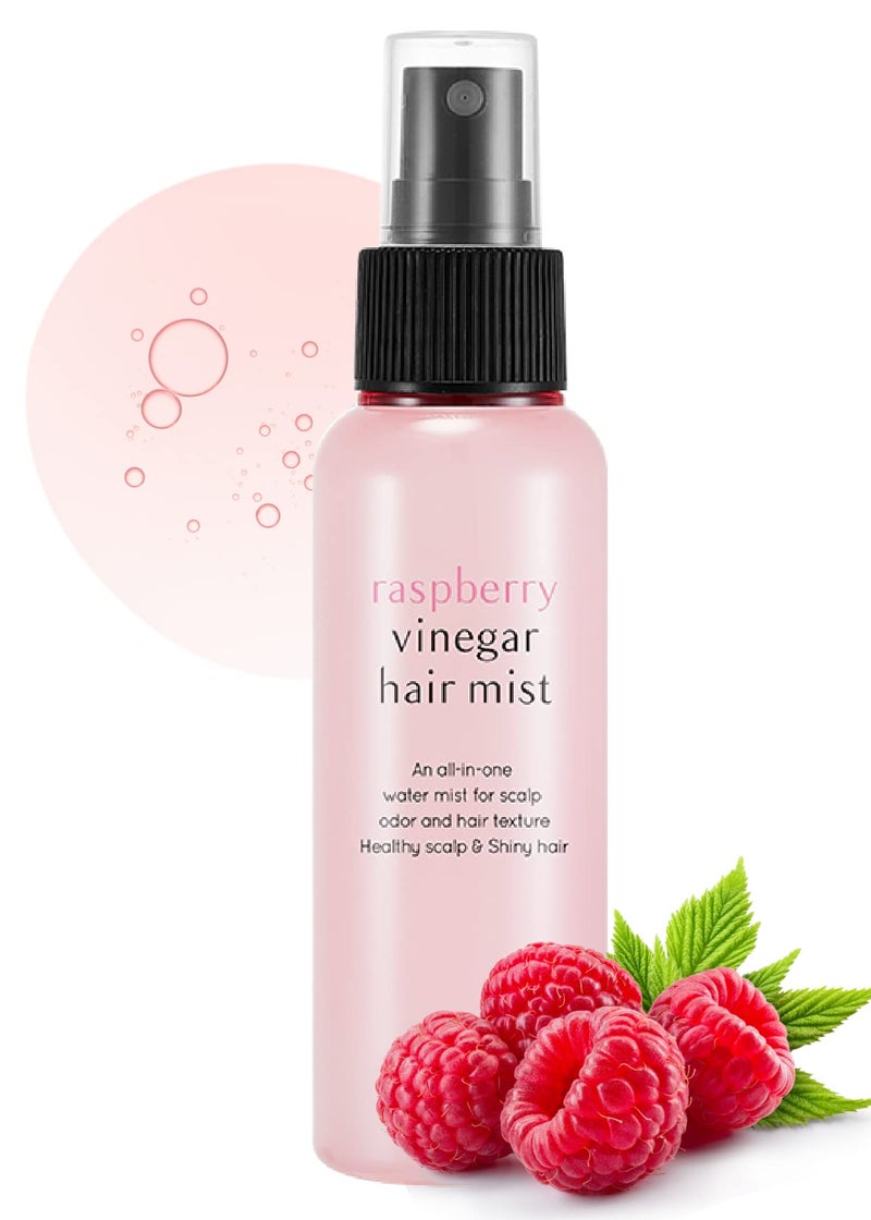 A'PIEU Raspberry Vinegar Hair Mist - Instant Hydration & Nourishing Spray for Smooth, Shiny, Frizz-Free Hair, Long-Lasting Hair Perfume with Refreshing Floral Scent, Non-Sticky Finish. Korean Hair Care (3.55 fl oz) - Image 1