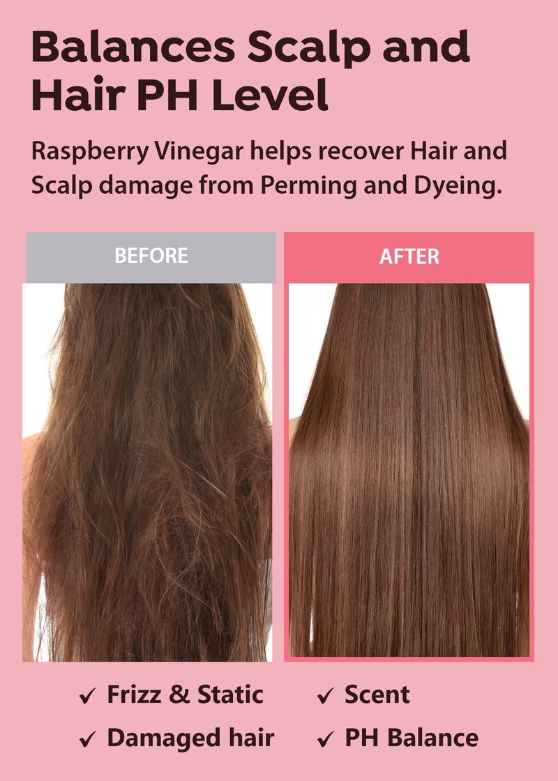 A'PIEU Raspberry Vinegar Hair Mist - Instant Hydration & Nourishing Spray for Smooth, Shiny, Frizz-Free Hair, Long-Lasting Hair Perfume with Refreshing Floral Scent, Non-Sticky Finish. Korean Hair Care (3.55 fl oz) - Image 5