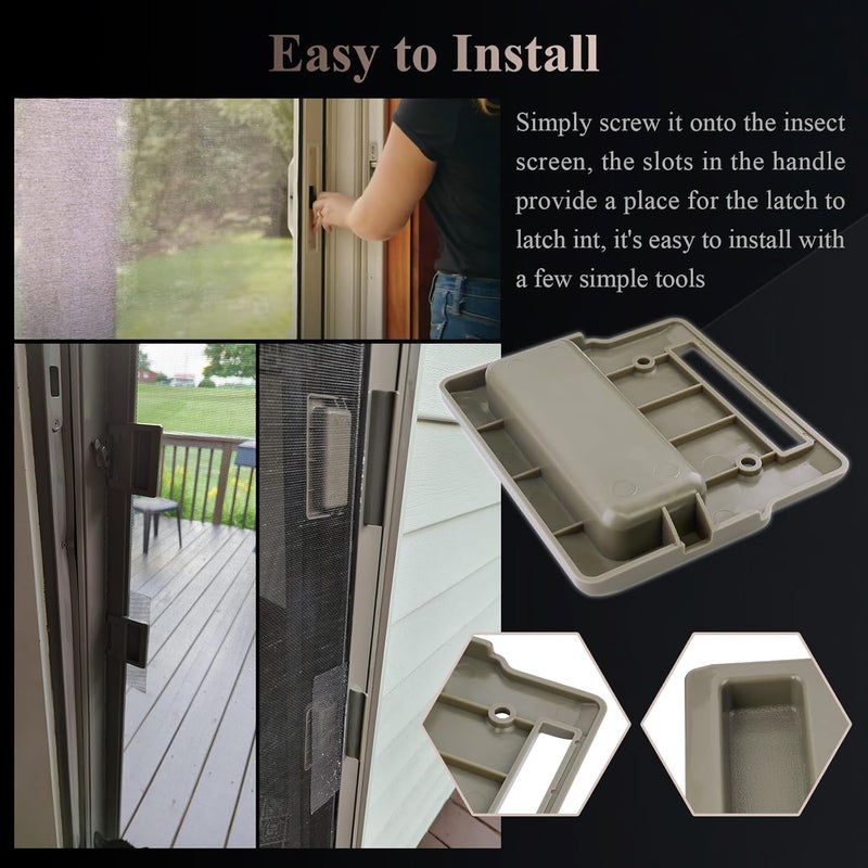 WFCYX Stone Screen Hardware Kit for Andersen Doors, Fits Andersen A-Series Gliding & Hinged Patio Doors, Frenchwood, Narroline, Perma-Shield, Two/Three-Panel Series Doors Manufactured from 1982 to Present - Image 5