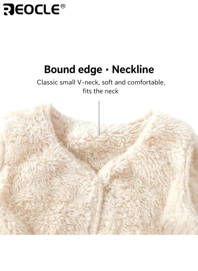 سترة أطفال من الفليس المرجاني مع دفء حراري خفيف و تصميم قماش ناعم مريح مع جيوب مزدوجة للعب في الهواء الطلق بشكل غير رسمي