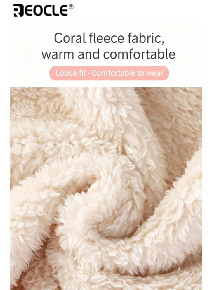 سترة أطفال من الفليس المرجاني مع دفء حراري خفيف و تصميم قماش ناعم مريح مع جيوب مزدوجة للعب في الهواء الطلق بشكل غير رسمي