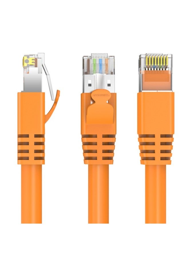 Choseal Cat6 Ethernet Cable Double Shielded Gigabit Broadband Cable For Engineering Computers And Monitoring, 8-core Twisted Pair Cable For Home Use, Orange 5m Qs2605 - Image 2