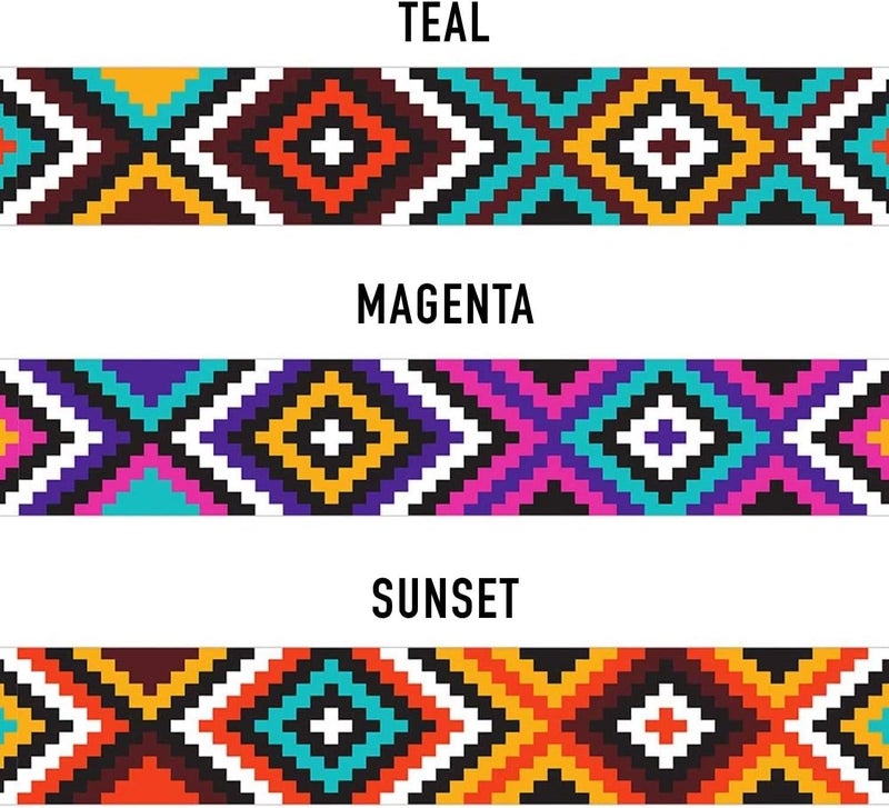 CollarDirect Nylon Dog Collar Aztec Geometric Pattern Aztec Sunset 14-18 inch - Image 2