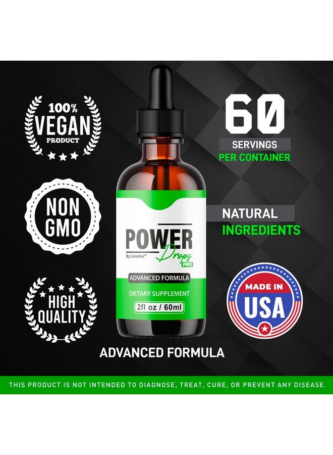 LIVORKA (2 Pack) Power Drops Pro - Official Power Drop for Men, Max Advanced Formula, All Natural Drops for Men, PowerDrops Pro for Overall Well-Being, 2 Bottles for 2 Months - Image 4