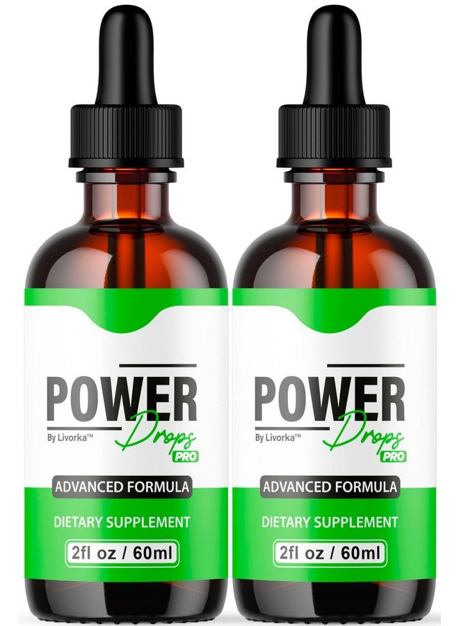 LIVORKA (2 Pack) Power Drops Pro - Official Power Drop for Men, Max Advanced Formula, All Natural Drops for Men, PowerDrops Pro for Overall Well-Being, 2 Bottles for 2 Months - Image 1