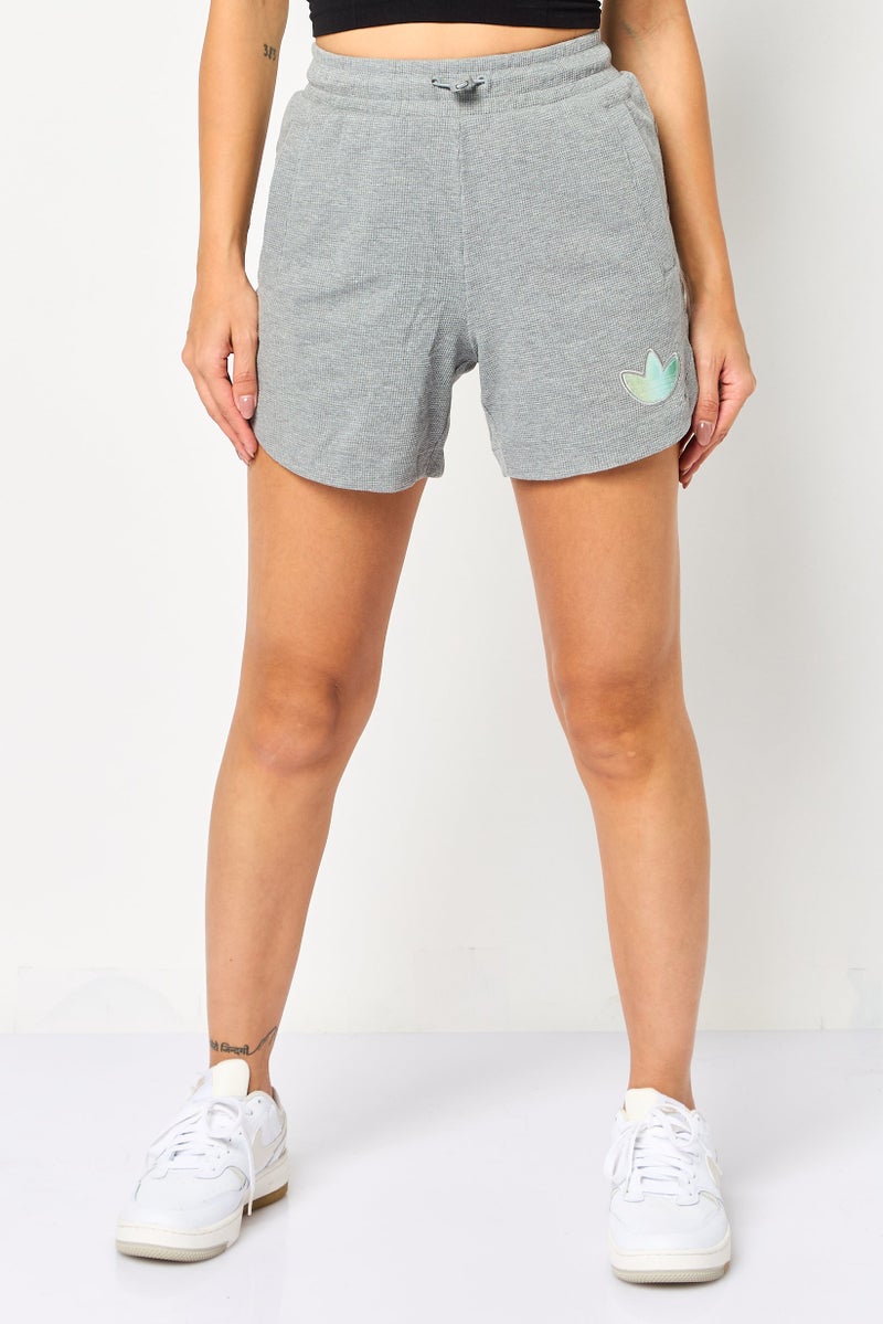 adidas Originals Women Sportswear Fit Running Shorts, Grey - Image 1